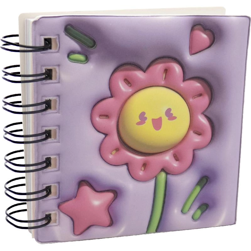 Notebook 19 X 26 cm Spiral - Grid 100 Sheets