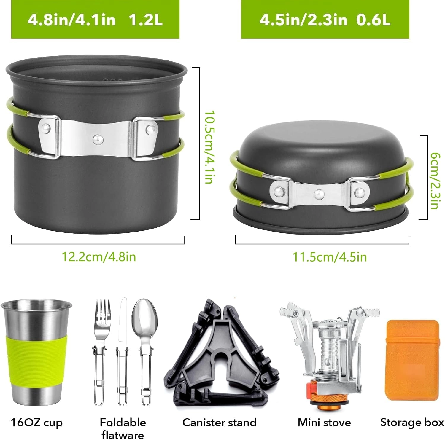 Mess Kit - 15pcs 1.9L