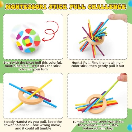 Montessori Wooden Board Games - 3 years and up