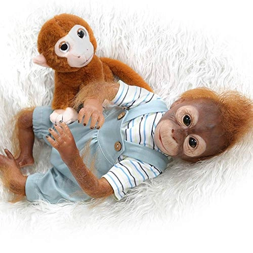 Reborn Monkey Doll - 22 Inches 55 cm Silicone Ages 3+