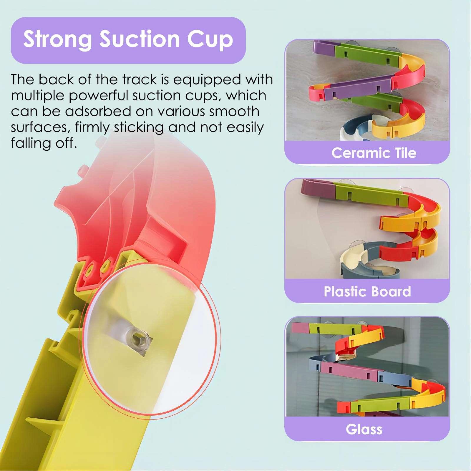 Duck Slide Bath Toy - 34Pcs Suction Cups