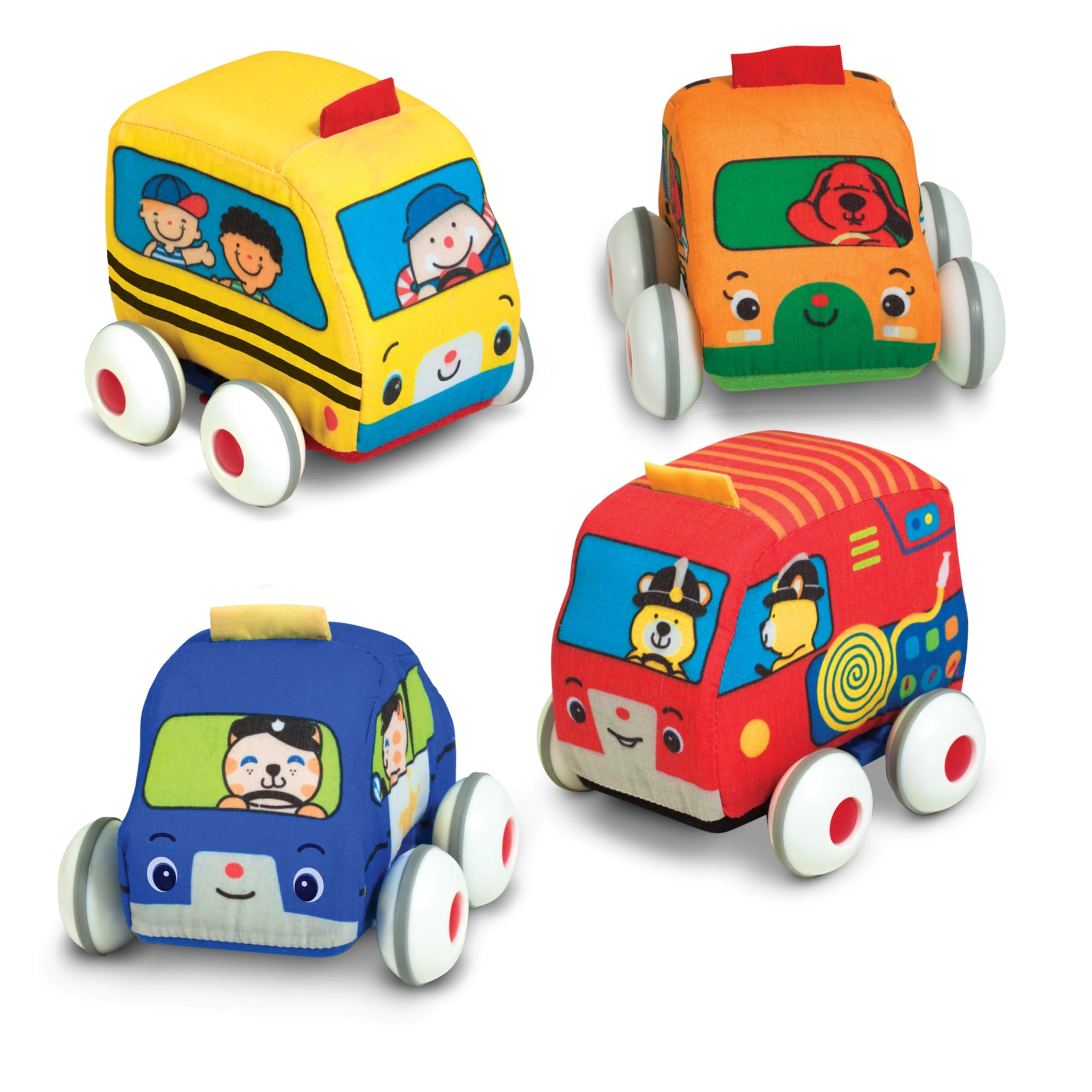 Melissa & Doug Pull-Back Vehicle Set - 4-Piece