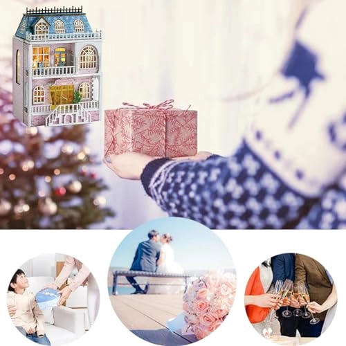 Miniature Wooden Dollhouse Furniture Kit - Creative Room 1:24