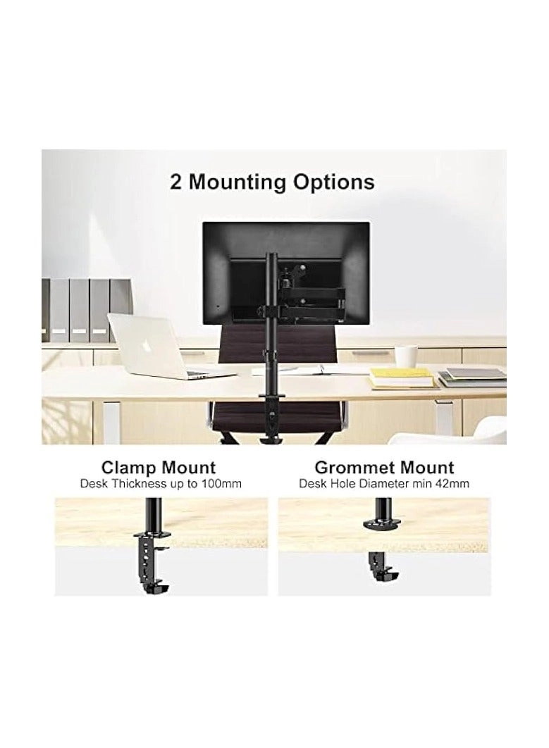 Monitor Mount Arm - Single 20 to 32 inches 75x75mm and 100x100mm