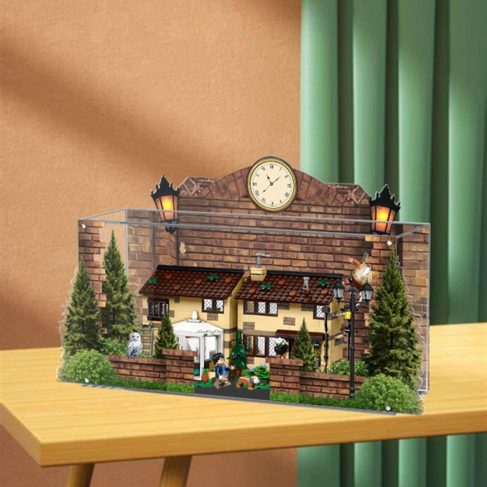 SUNHON Acrylic Figures Display Box - 76451 Priivet Drive: Aunt Marrge's Visit LE-GO