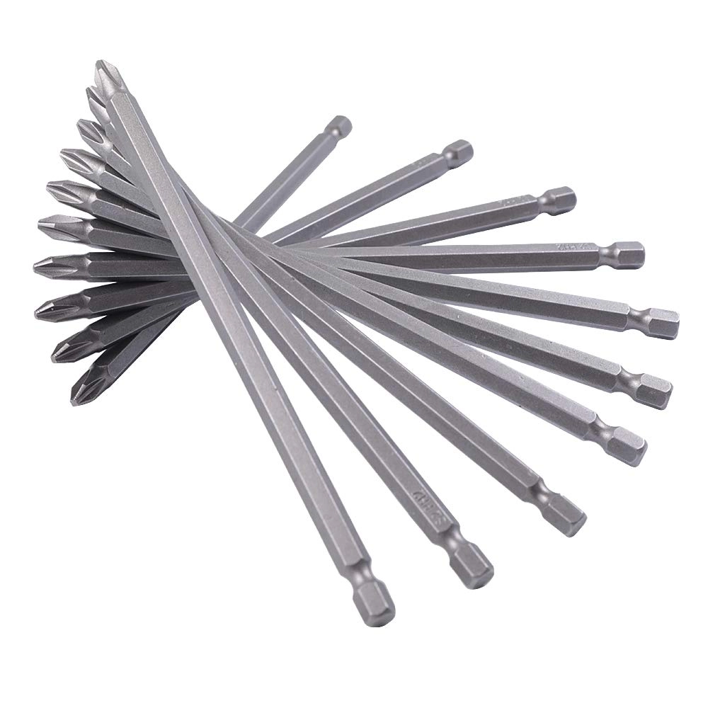 Phillips Screwdriver Bit - 10 Pack 6"