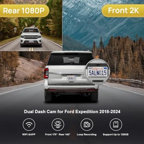 2K Dual Dash Cam - 2K 1080P