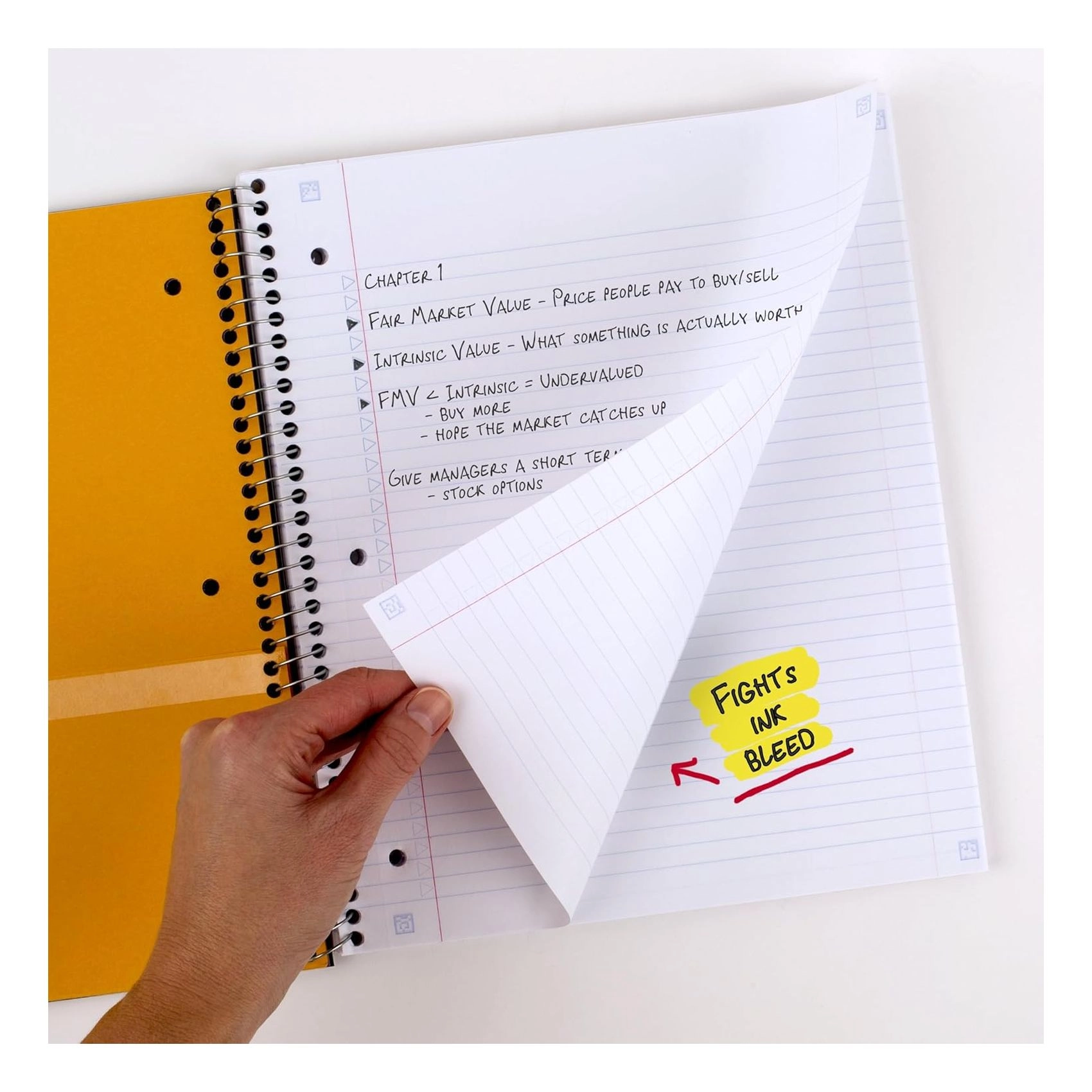 5 Star College Ruled Notebook - Lined 200 Sheets