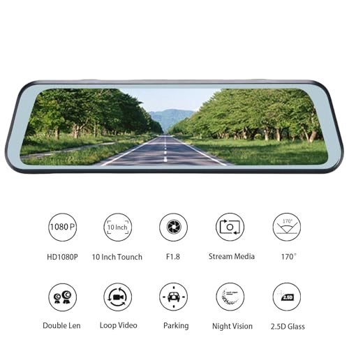 Mirror Dash Camera - 1080P