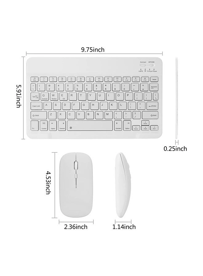 Bluetooth Keyboard & Mouse Combo - QWERTY Wireless