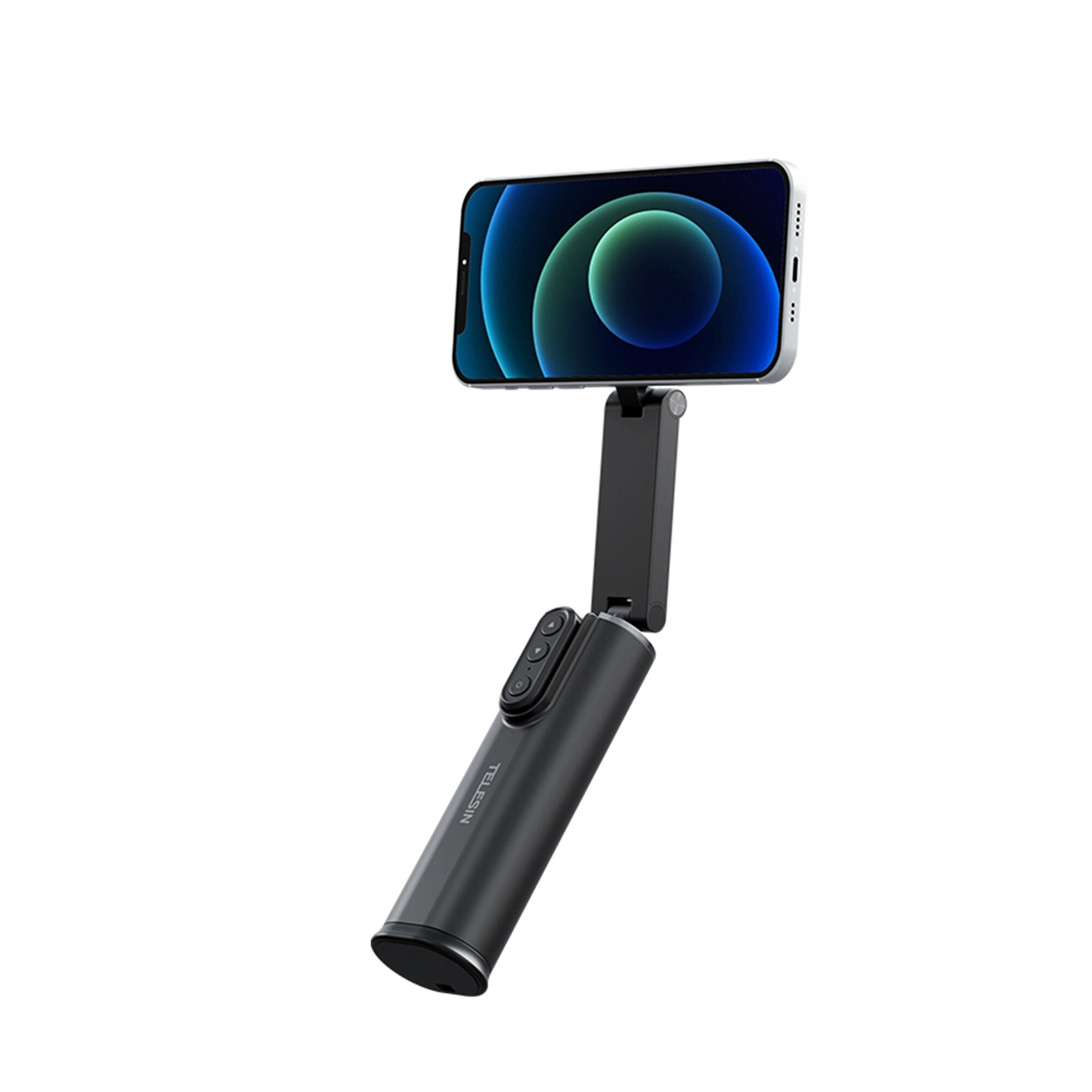 TELESIN Magnetic Travel Phone Holder - Bluetooth Remote 360° Rotation