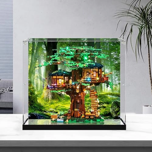 Acrylic Display Case - Compatible with Le-go 21318 45 x 45 x 42 cm