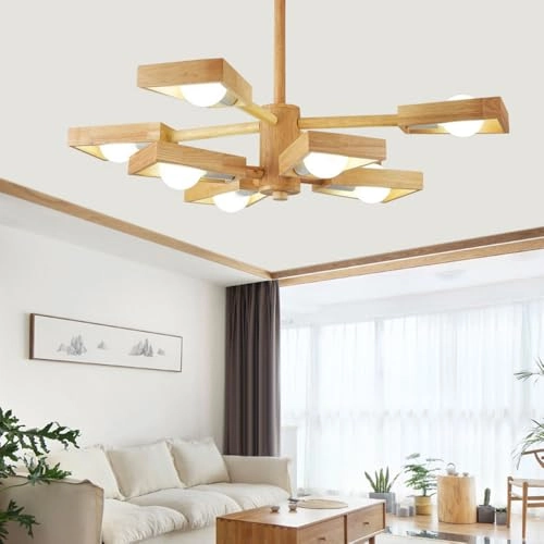 Farmhouse Wood Chandelier