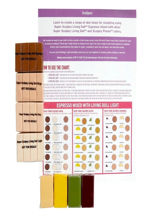 Sculpey Living Doll Skin Tone Mixing Kit