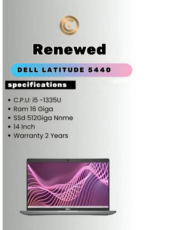 (Renewed) Latitude 5440 - 14'' Core i5-1335U 16GB DDR4 512GB SSD