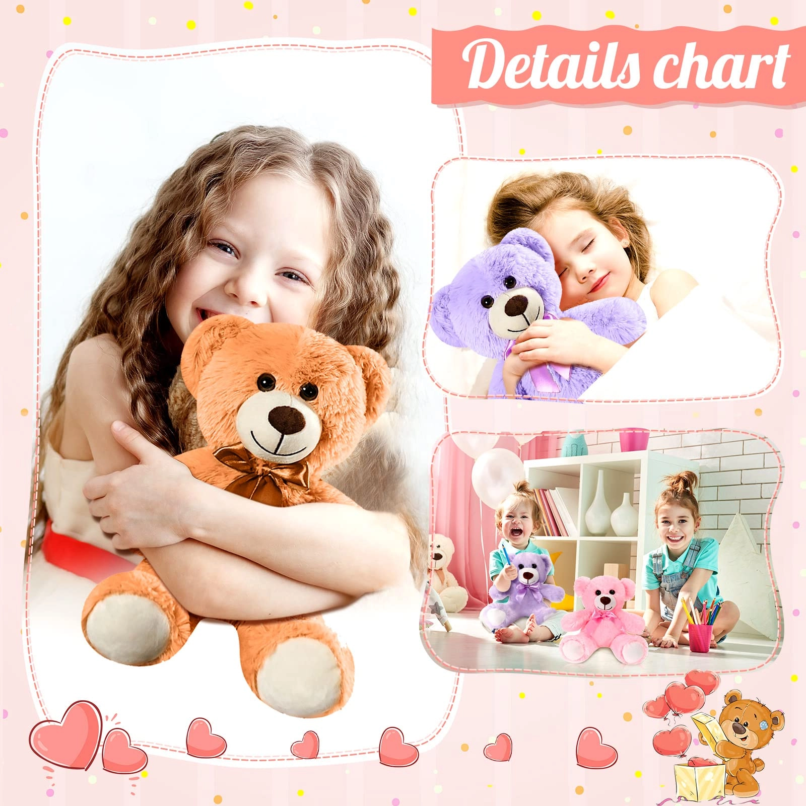 Teddy Bears - 10 Pcs 12 Inch