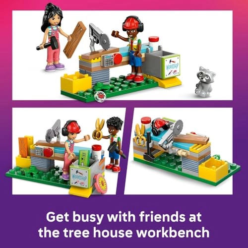 LEGO Friends Friendship Tree House Hangout (42652) - 4 Minidoll 2 Animal Figures