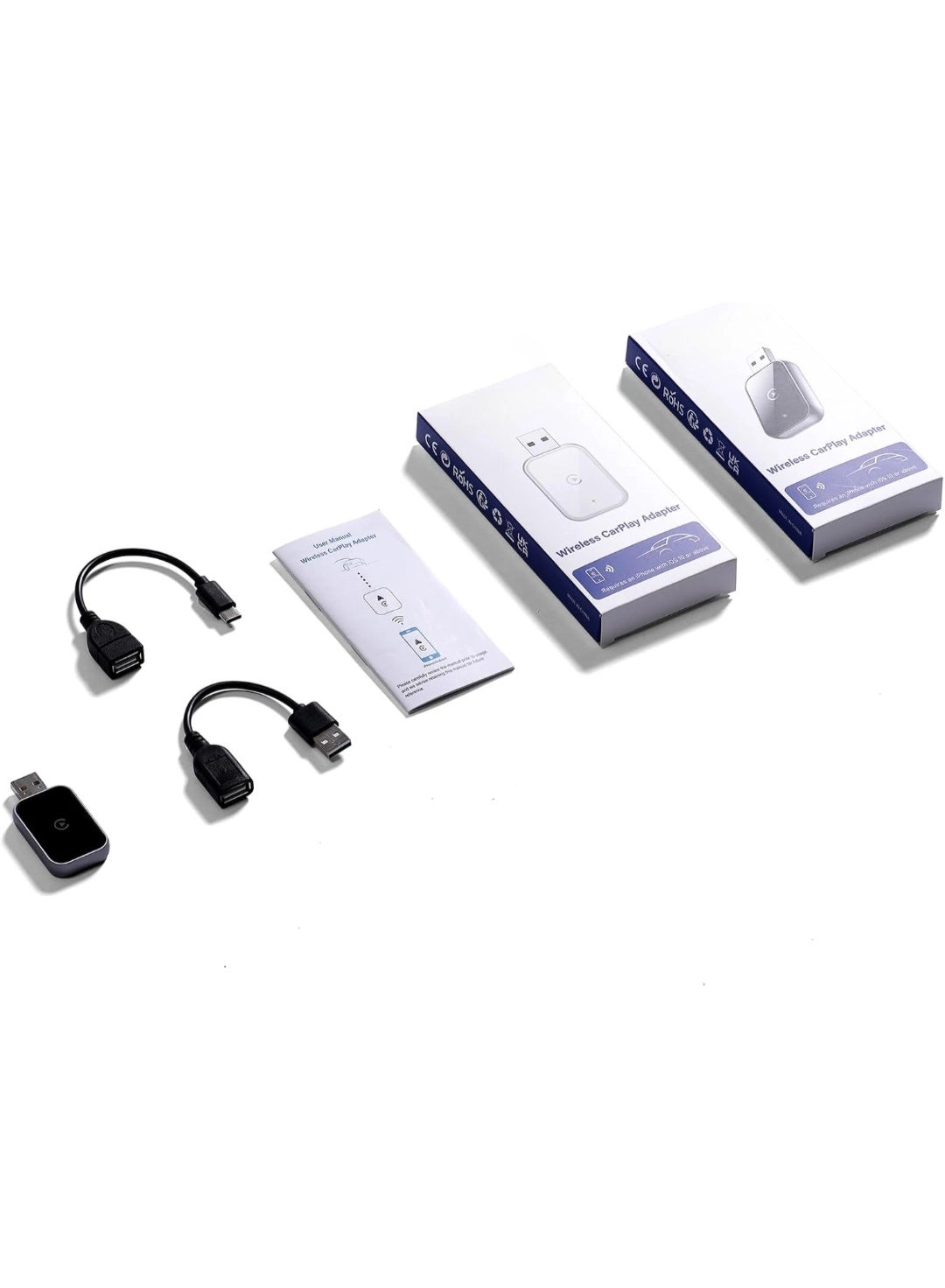 Wireless CarPlay Adapter - Mini USB Plug and Play