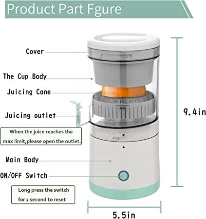 Electric Citrus Juicer - 200 watts 1300 Milliliters