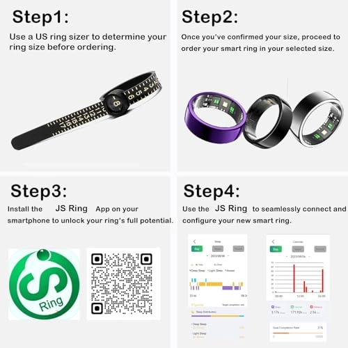 Smart Ring - Heart Rate Monitor Sleep Monitor