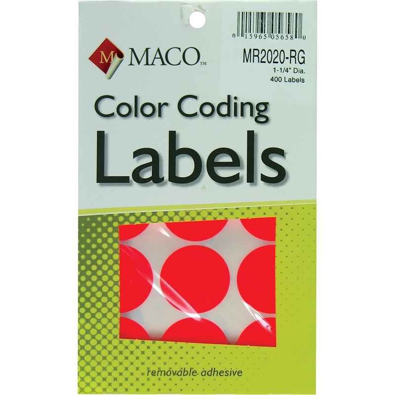 Color Coding Labels - 768 Labels .25 in ( 6.35 mm )