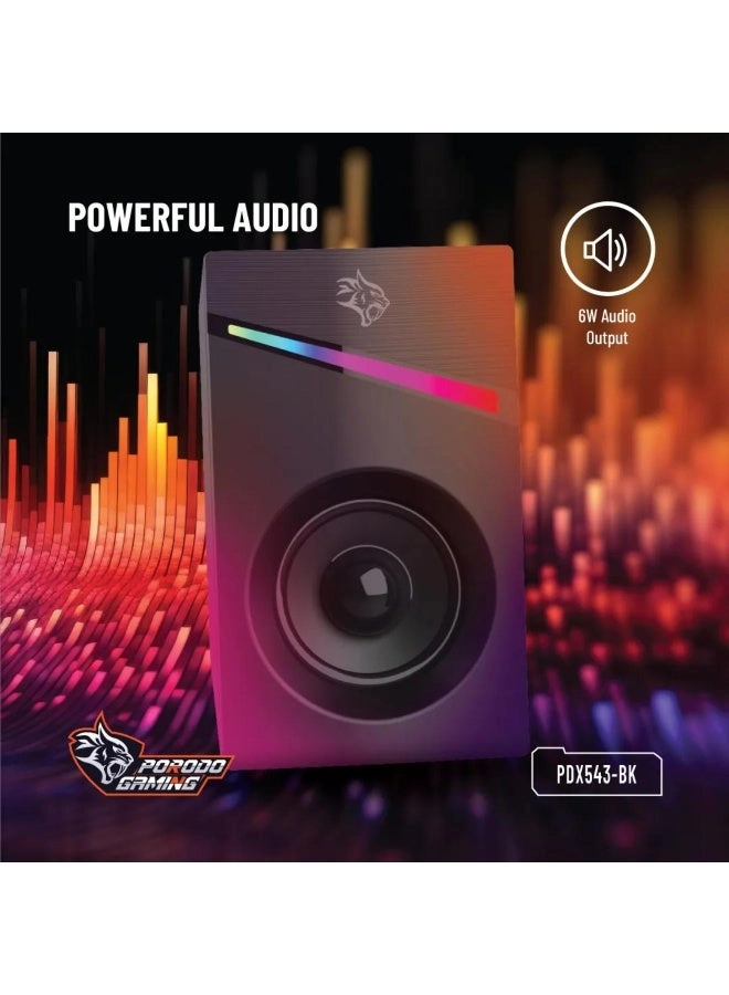 Gaming Stereo Speakers - 6W