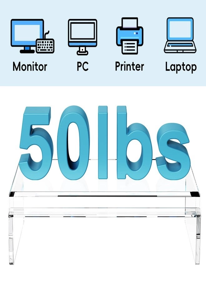 Clear Acrylic Monitor Stand Riser
