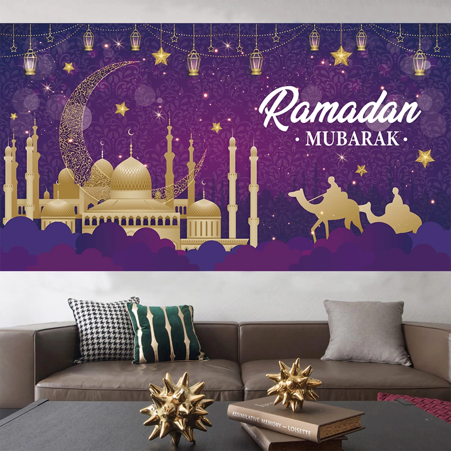 Ramadan Kareem Photo Booth Backdrop - 1pc