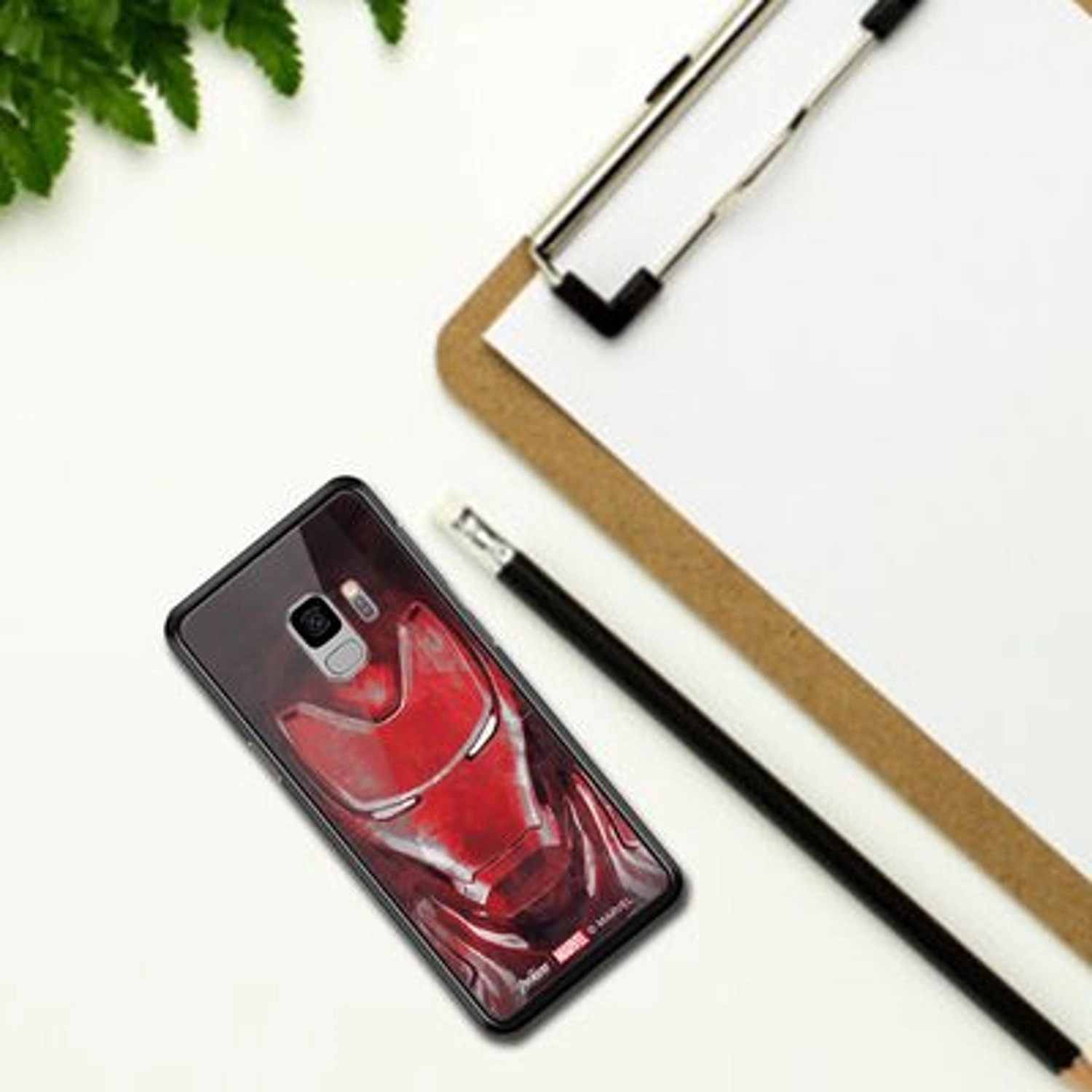 Red Ironman face Back Case for Galaxy S9 Plus
