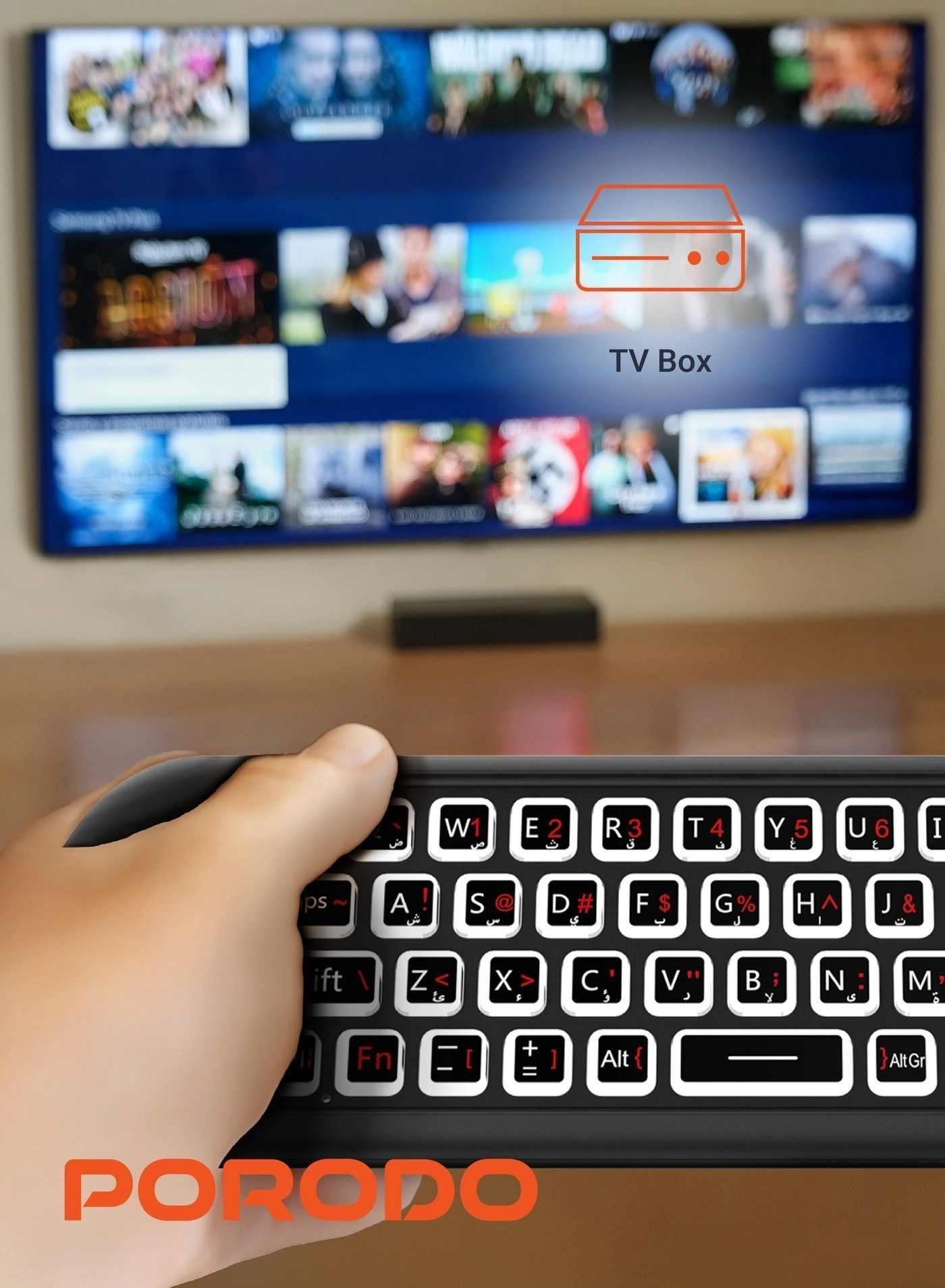 Air Mouse Remote and Mini Keyboard - Bluetooth/Wireless