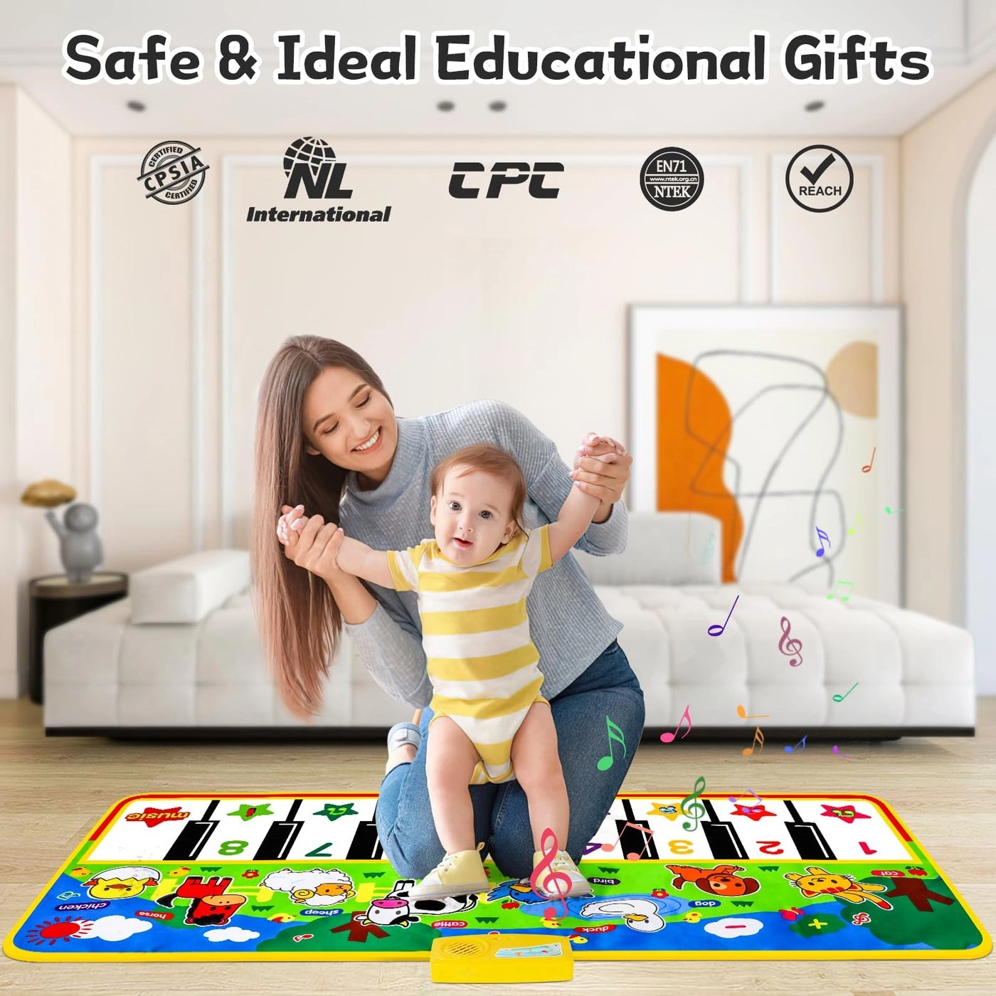 Piano Mat - 24 preloaded sounds 1-5 Years Old