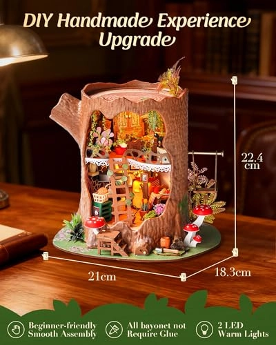 Fairytale Tree House - 3D Wooden LED Lighting