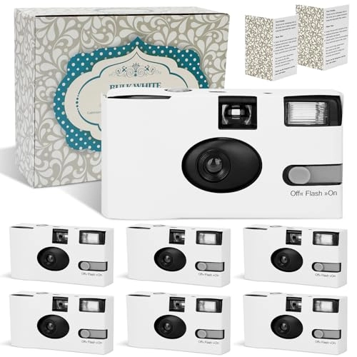 Disposable Cameras - 6 Pack White 35mm 17 Exposures