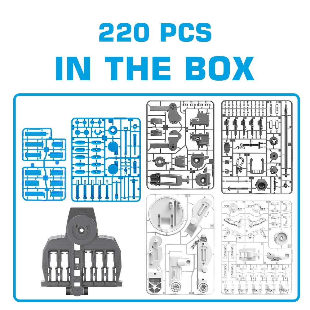 3-In-1 Mechanical/Robotic Arm Toy - 220 pcs Hydraulic