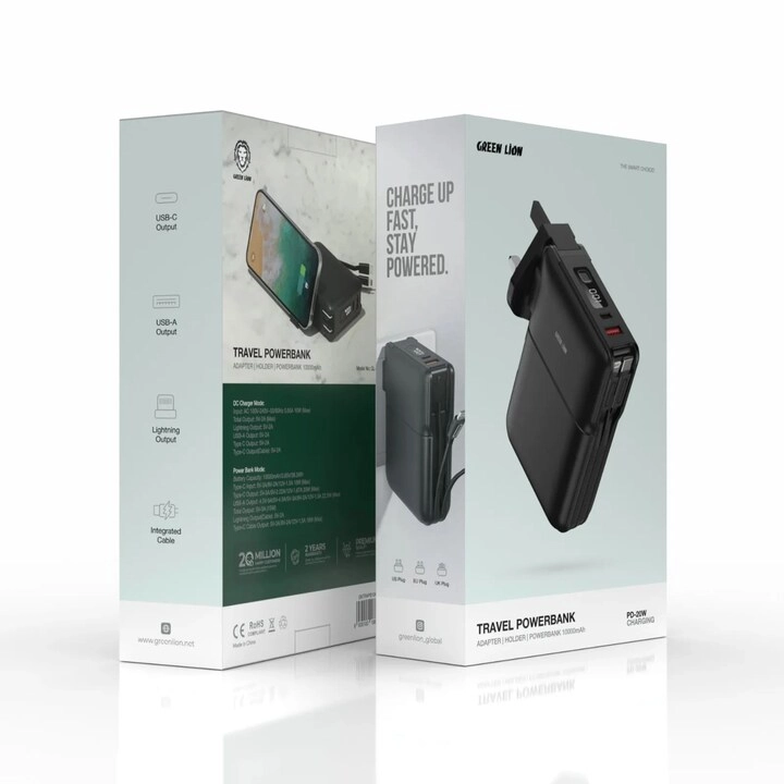 Travel Power Bank - 10000mAh 20W