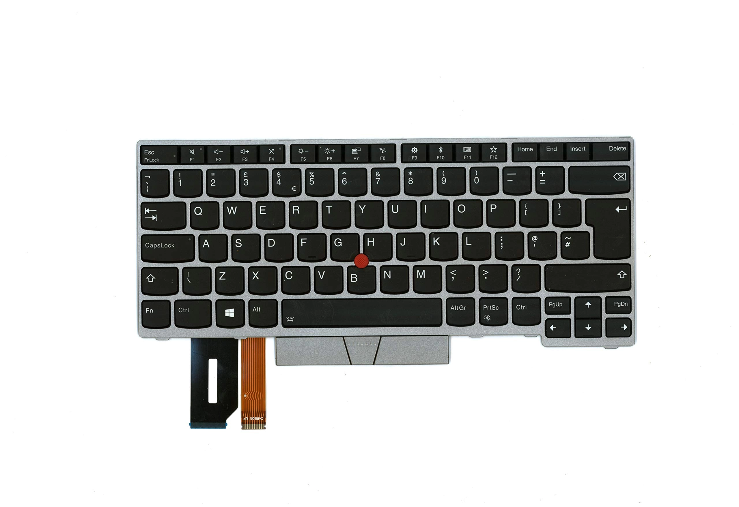 TellusRem (Refurbished) T480s keyboard - silver UK backlit