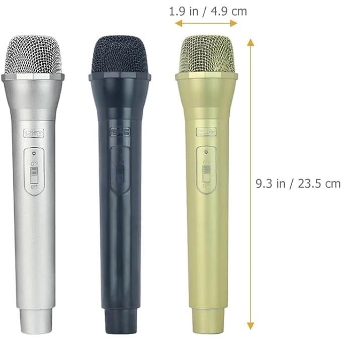 Fake Stage Microphone Props Wired Microphone Pack
