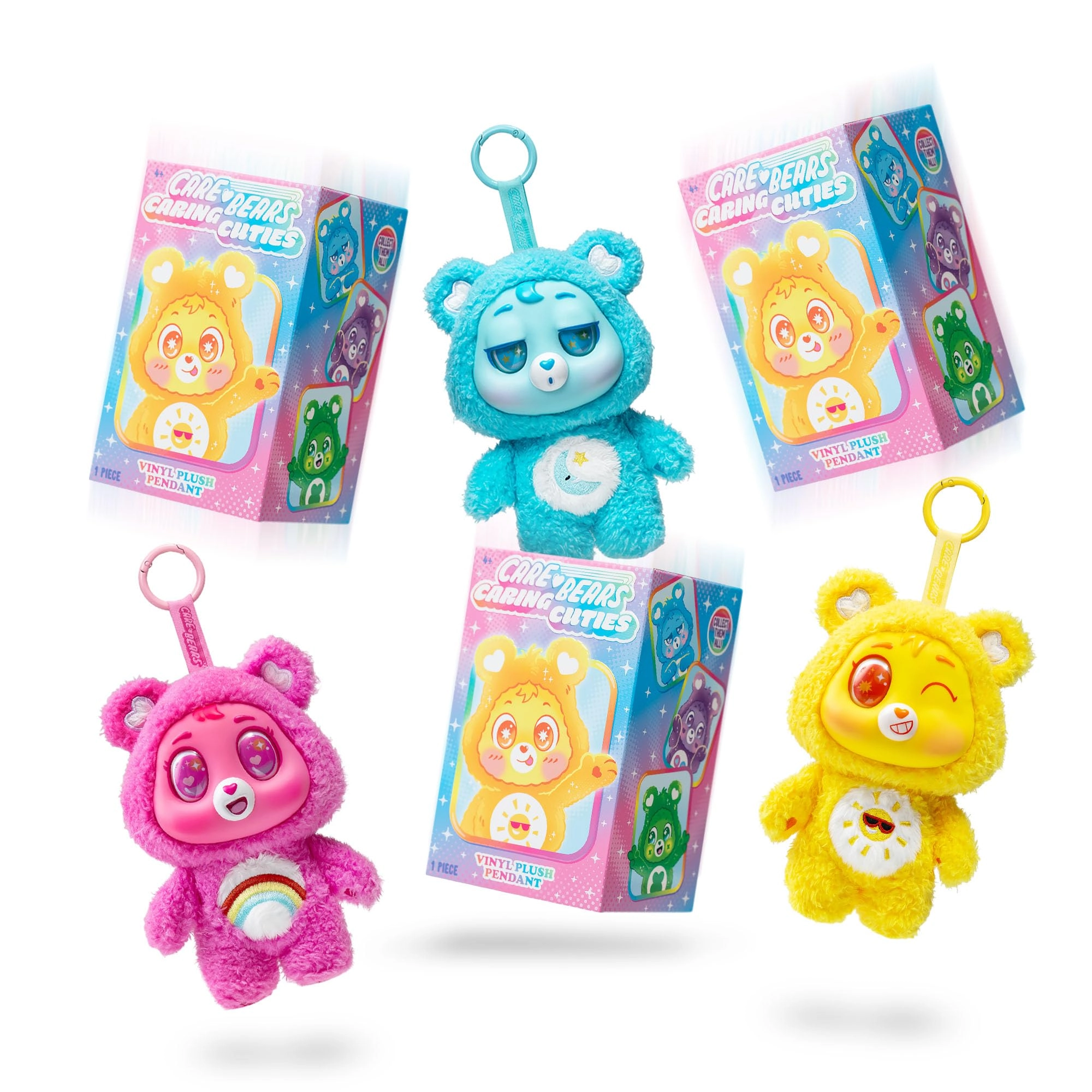 Basic Fun Care Bears Caring Cuties - 15 cm Plush Clip-On