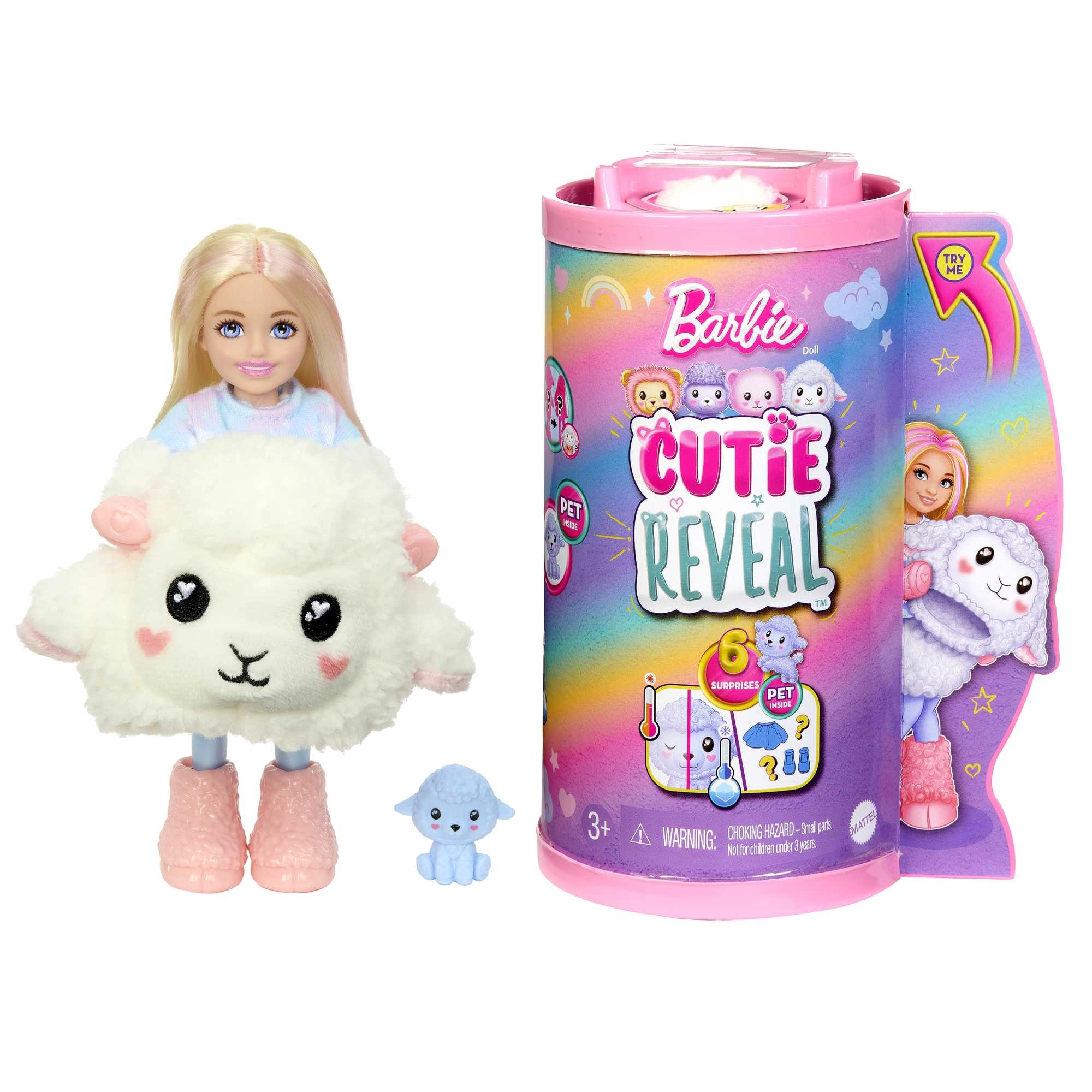 Good Vibes Bear Barbie Fashion Doll - Cutie Reveal Care Bears Series 2 10 Surprises Ages 3+