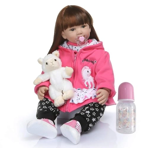 Fridolin Reborn Baby Doll - 24inch Long Hair Ages 3+ Pack