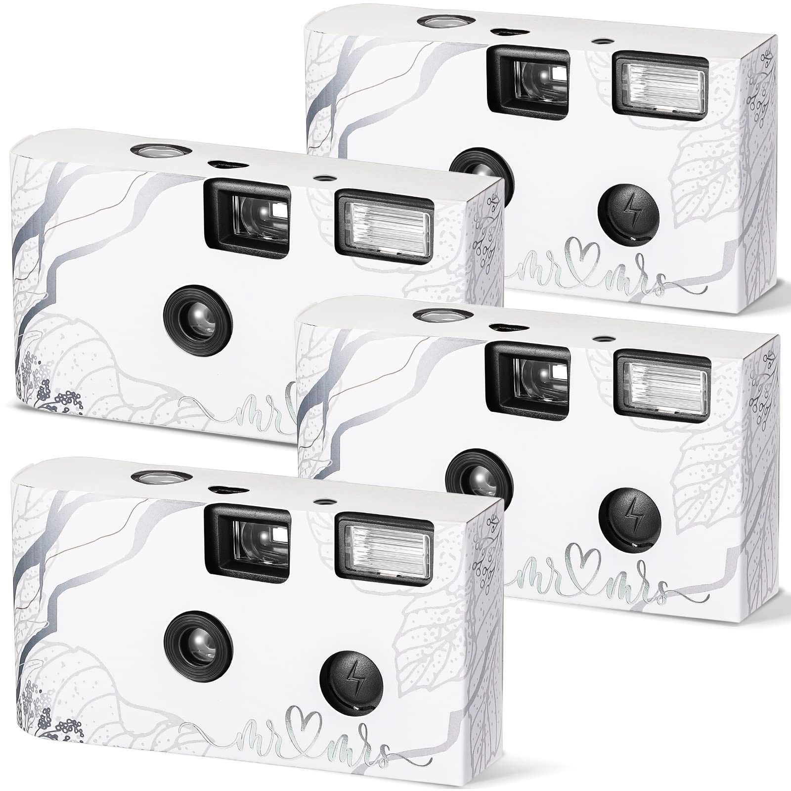 LEIFIDE Disposable Film Camera - 4 Pcs Flash 27 Exposure 34mm
