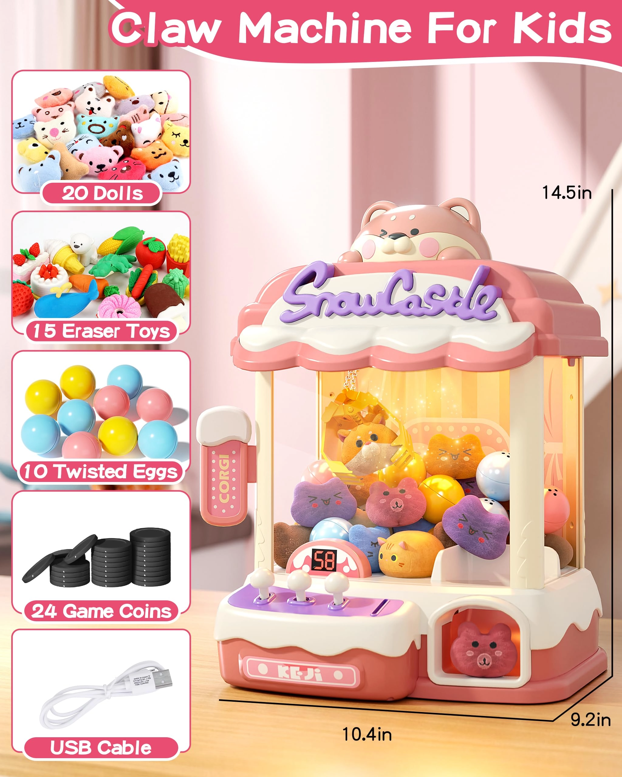 jovow Claw Machine Kitty - 3 years+