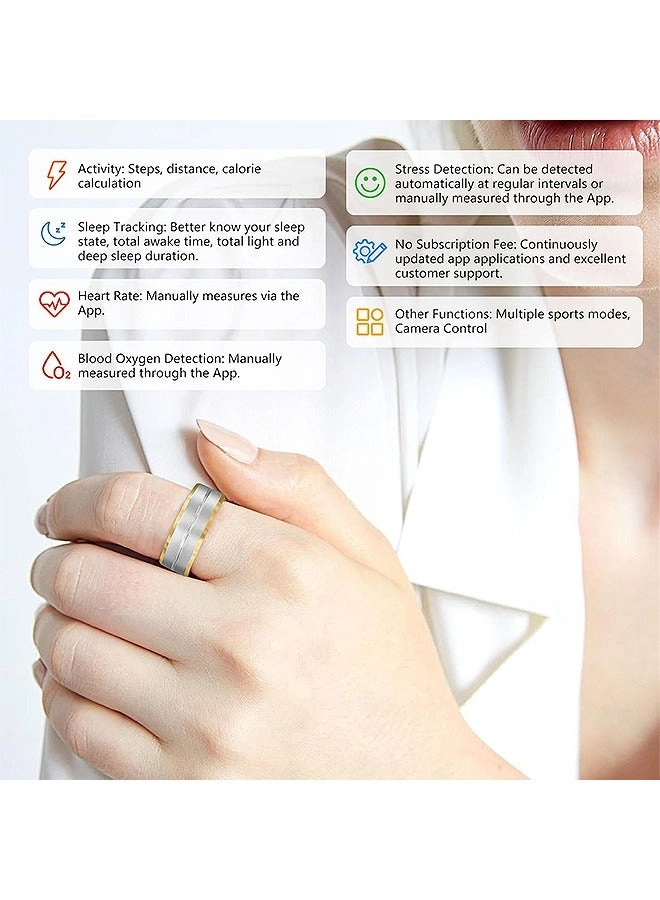 Fitness Tracker Smart Ring - Waterproof 24 hour 20.7mm
