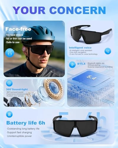 QY-Pro1 & Pro3 - Bluetooth 5.4 UV400 Open Ear Speakers