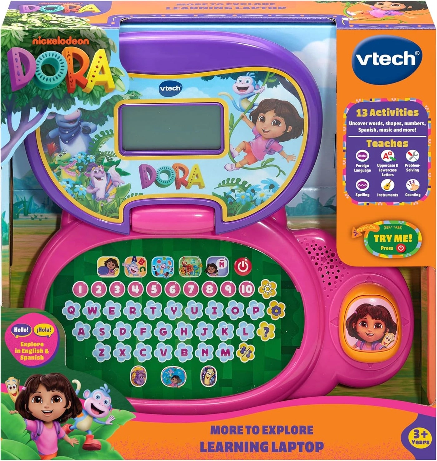 vtech Dora the Explorer More to Explore Learning Laptop - 3 years+