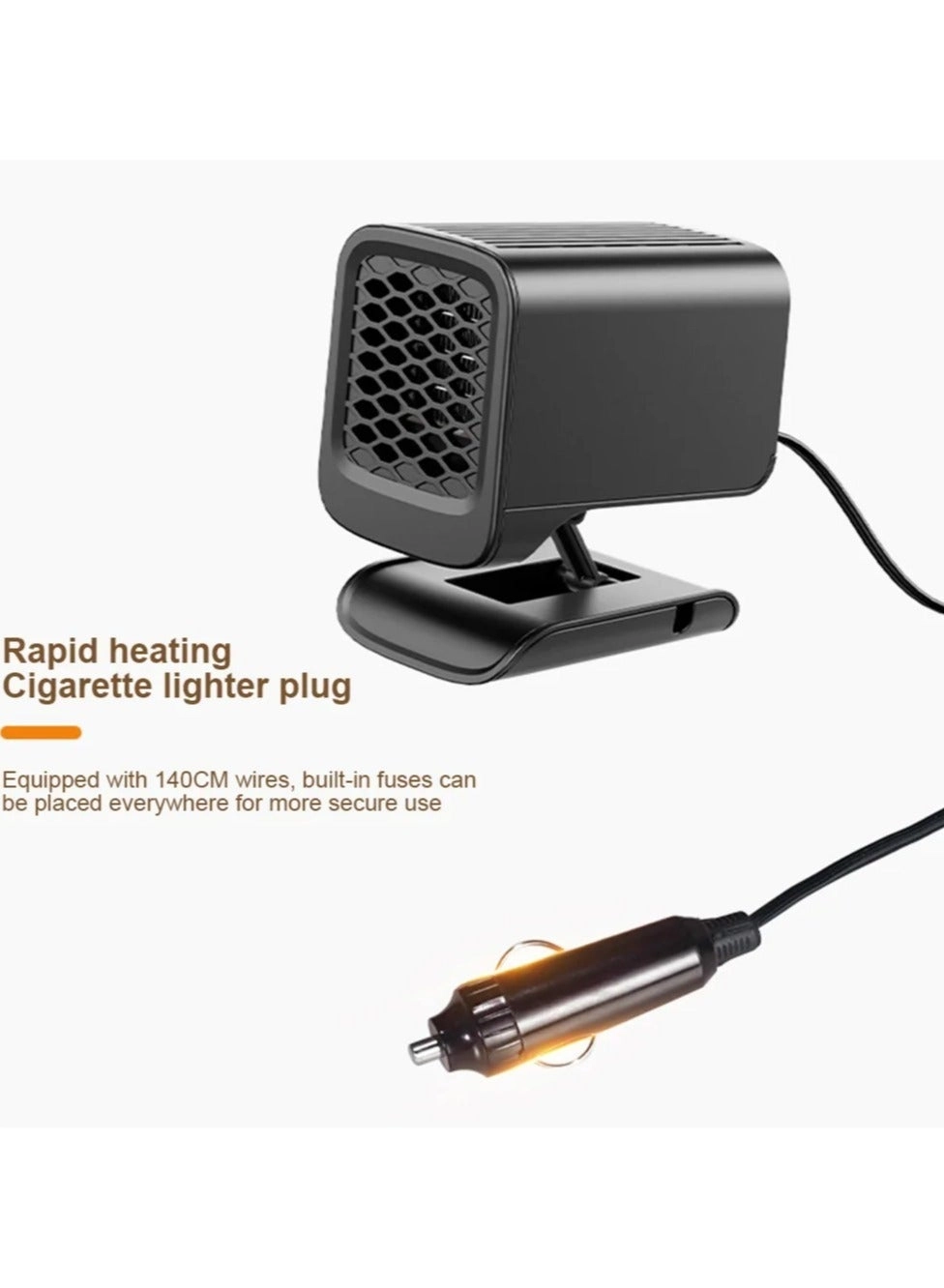 Car Electric Heater Fan - 12V 120W 360 Rotating