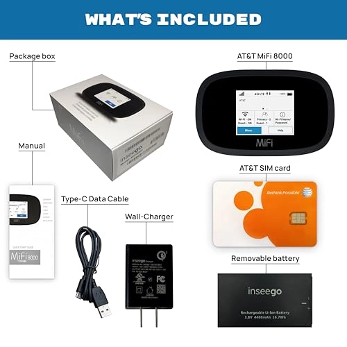 MiFi 8000 - 1 Gbps 802.11a/b/g/n/ac Bundle