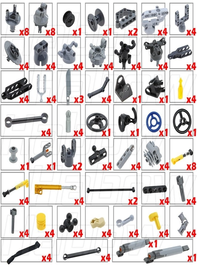 Technic Parts - 169 pcs