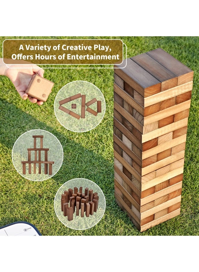 Giant Tumble Tower - 54 PCS Pine Wooden