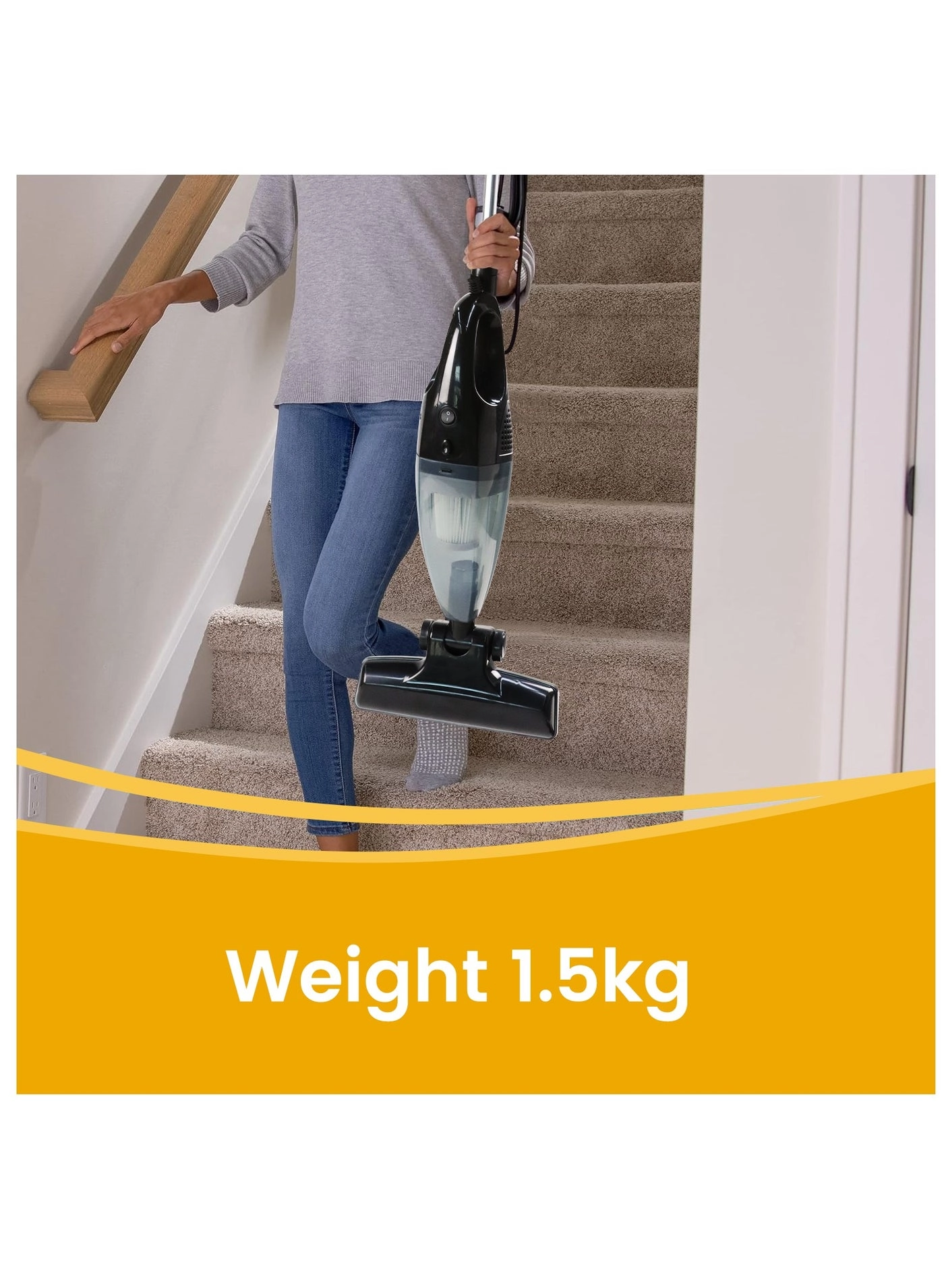 Handheld Vacuum Cleaner - 2-in-1 14-16KPa 1.5L